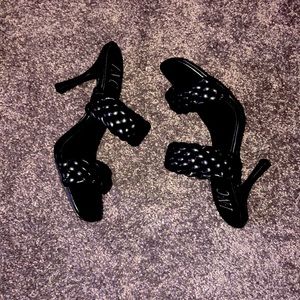 I.N.C Lyrap sandals. They run narrow and are super comfortable 🖤